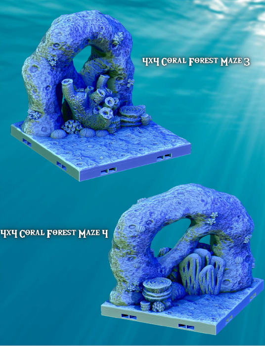 Coral Forest Maze - Pathfinder - Dungeons & Dragons - RPG - Tabletop-Terrain - 28 mm / 1"- Aether Studios