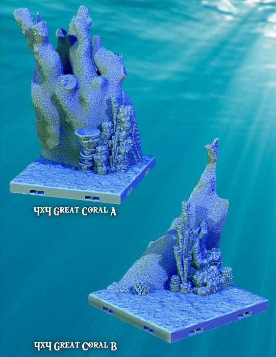 Coral Forest Maze - Pathfinder - Dungeons & Dragons - RPG - Tabletop-Terrain - 28 mm / 1"- Aether Studios