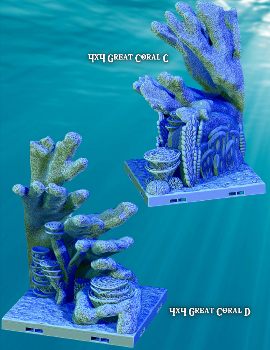 Coral Forest Maze - Pathfinder - Dungeons & Dragons - RPG - Tabletop-Terrain - 28 mm / 1"- Aether Studios