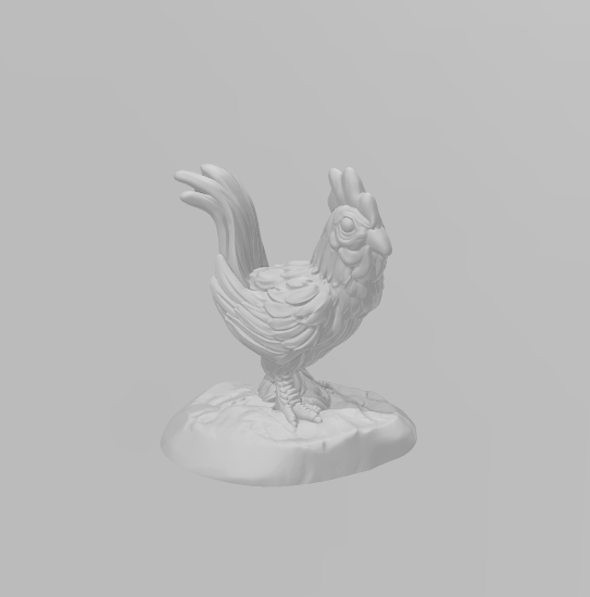 Chickens - Everyday Folk - Minis - EC3D - - Dungeons & Dragons - RPG - Tabletop - EC3D - Miniature