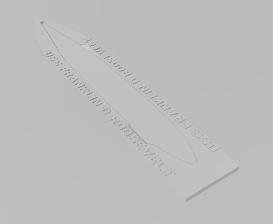 Midway Class Post War - Ship Bases - Naval Miniature Bases