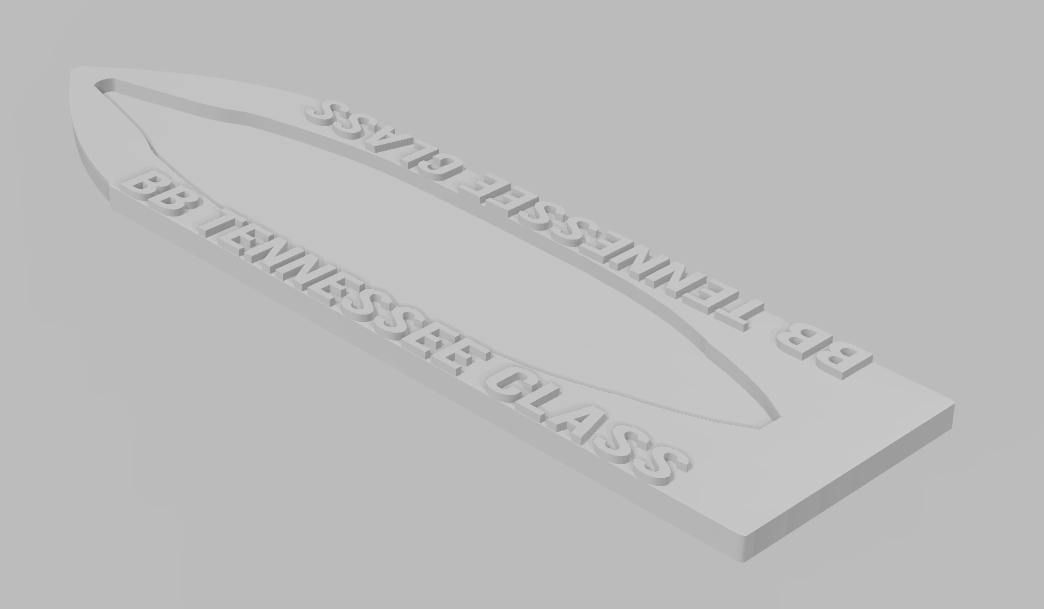 Tennessee Class - Ship Bases - Naval Miniature Bases