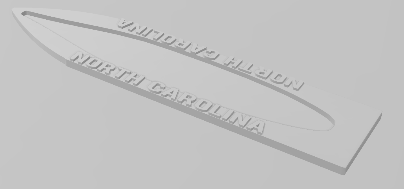 North Carolina Class - Ship Bases - Naval Miniature Bases