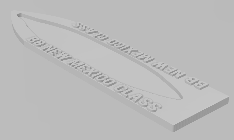 New Mexico Class - Ship Bases - Naval Miniature Bases