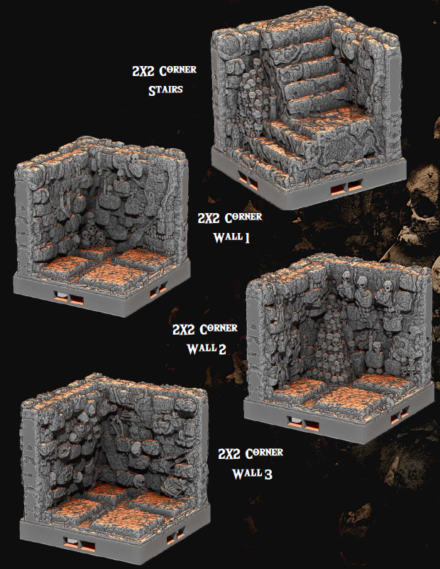 The Gloomcore Part 1 - Pathfinder - Dungeons & Dragons - RPG - Tabletop-Terrain - 28 mm / 1"- Aether Studios