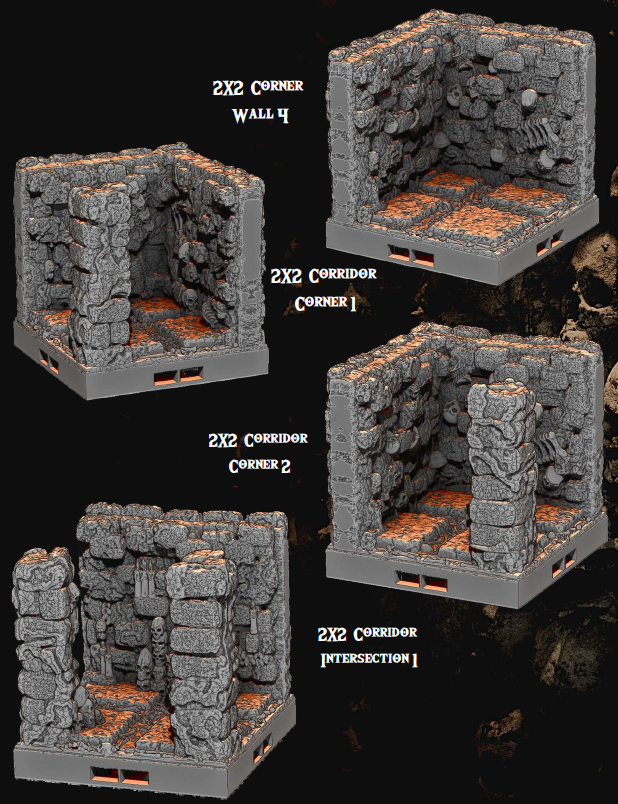 The Gloomcore Part 1 - Pathfinder - Dungeons & Dragons - RPG - Tabletop-Terrain - 28 mm / 1"- Aether Studios