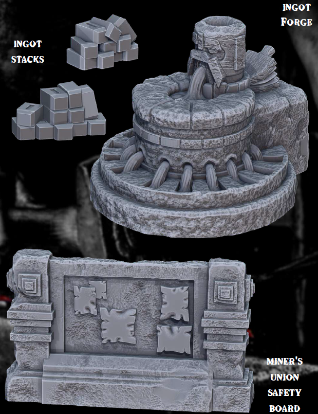 Clan Ingot Breaker Part 1 - Pathfinder - Dungeons & Dragons - RPG - Tabletop-Terrain - 28 mm / 1"- Aether Studios