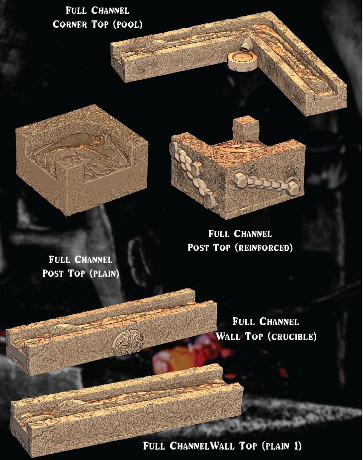 Dwarven Kingdom Smeltery Part 2 - Pathfinder - Dungeons & Dragons - RPG - Tabletop-Terrain - 28 mm / 1"- Aether Studios