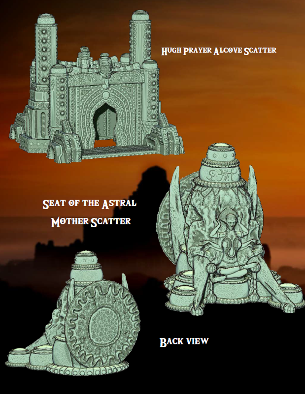 Temple of the Astral Mother - Pathfinder - Dungeons & Dragons - RPG - Tabletop-Terrain - 28 mm / 1"- Aether Studios