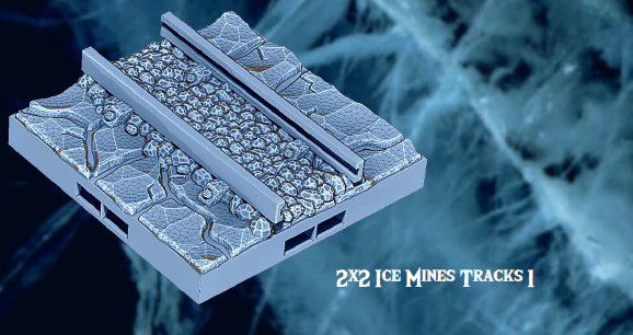 Ice Cavern Mines Part 2 - Pathfinder - Dungeons & Dragons - RPG - Tabletop-Terrain - 28 mm / 1"- Aether Studios