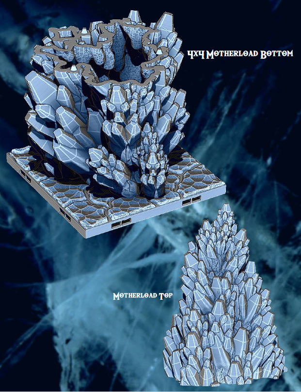 Ice Cavern Mines Part 3 - Pathfinder - Dungeons & Dragons - RPG - Tabletop-Terrain - 28 mm / 1"- Aether Studios