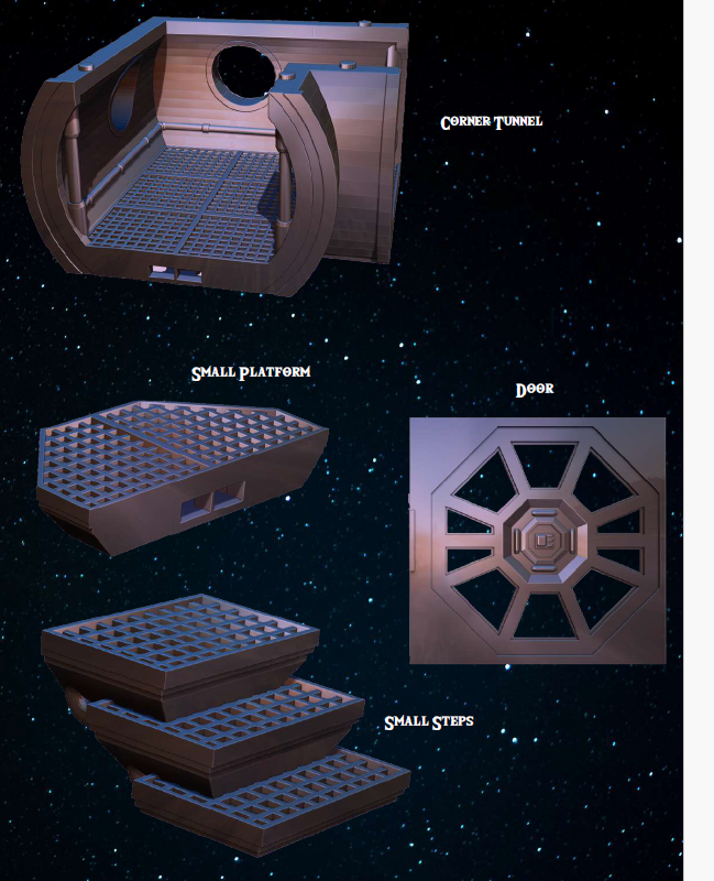 Moonbase Part 2 - Pathfinder - Dungeons & Dragons - RPG - Tabletop-Terrain - 28 mm / 1"- Aether Studios