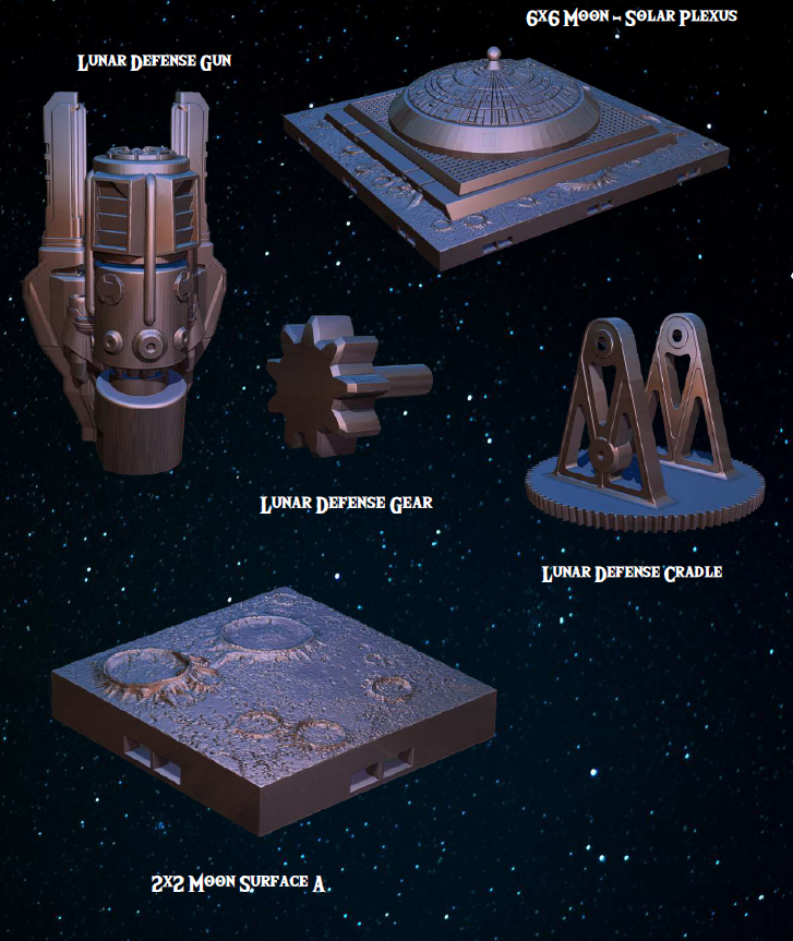 Moonbase Expo Set - Pathfinder - Dungeons & Dragons - RPG - Tabletop-Terrain - 28 mm / 1"- Aether Studios