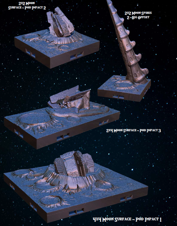 Moonbase Expo Set - Pathfinder - Dungeons & Dragons - RPG - Tabletop-Terrain - 28 mm / 1"- Aether Studios