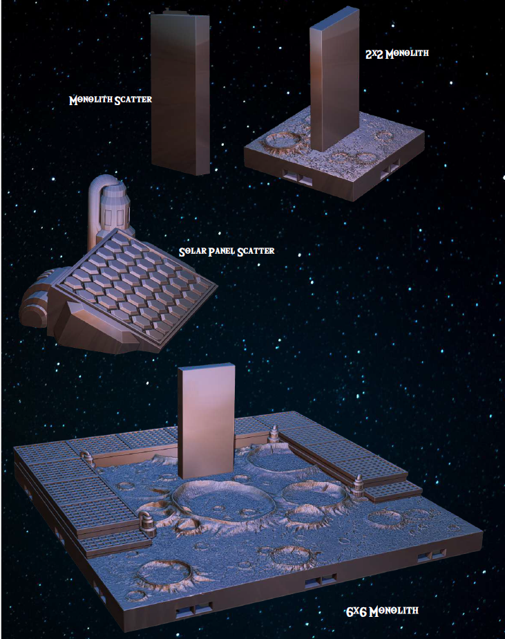 Moonbase Expo Set - Pathfinder - Dungeons & Dragons - RPG - Tabletop-Terrain - 28 mm / 1"- Aether Studios