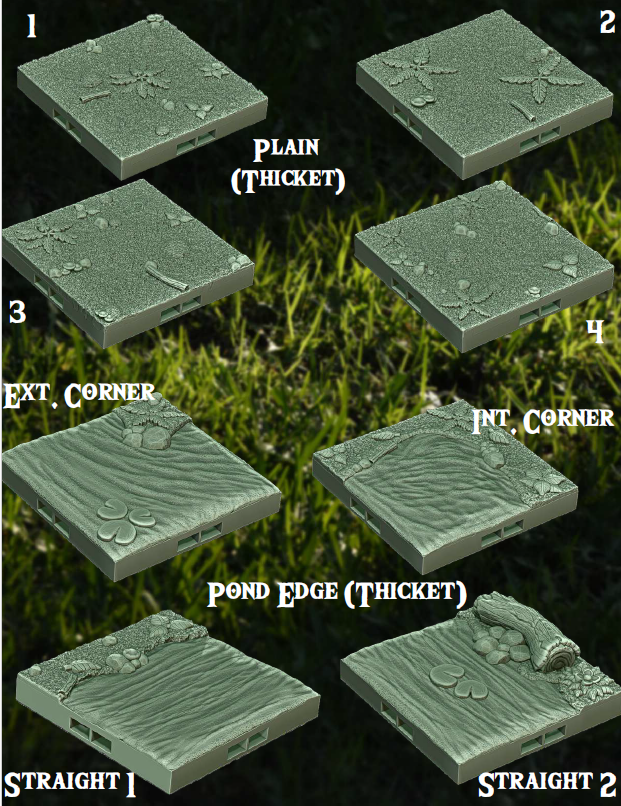 Peaceful Gardens - Pathfinder - Dungeons & Dragons - RPG - Tabletop-Terrain - 28 mm / 1"- Aether Studios