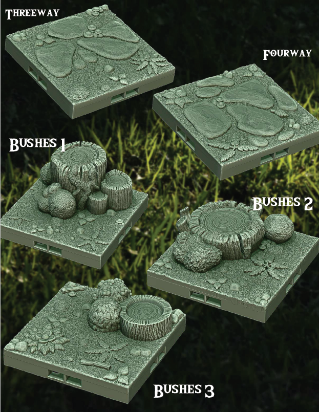 Peaceful Gardens - Pathfinder - Dungeons & Dragons - RPG - Tabletop-Terrain - 28 mm / 1"- Aether Studios