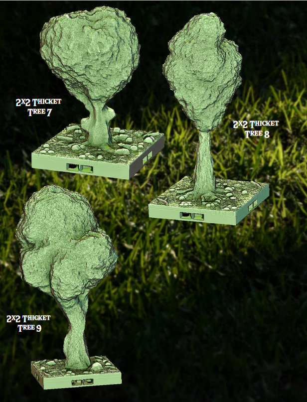 Peaceful Trees - Pathfinder - Dungeons & Dragons - RPG - Tabletop-Terrain - 28 mm / 1"- Aether Studios