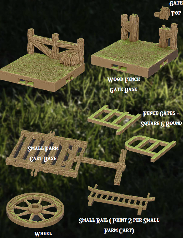 Peaceful Farm Part 5 - Pathfinder - Dungeons & Dragons - RPG - Tabletop-Terrain - 28 mm / 1"- Aether Studios