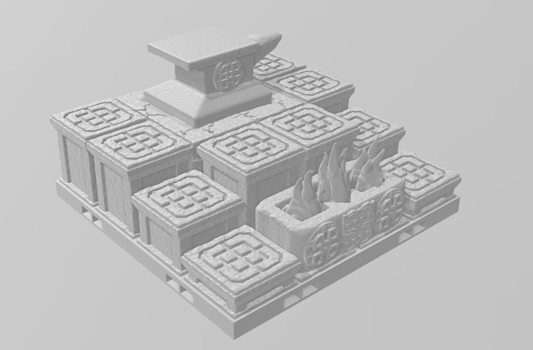Clan Torr'son's Public Anvil - Pathfinder - Dungeons & Dragons - RPG - Tabletop-Terrain - 28 mm / 1"- Aether Studios