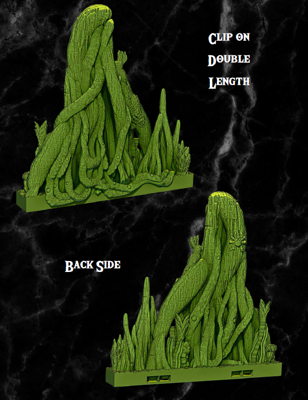 Clip on Banyan Jungles - Pathfinder - Dungeons & Dragons - RPG - Tabletop-Terrain - 28 mm / 1"- Aether Studios