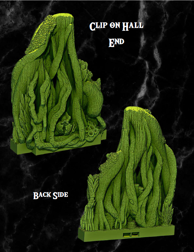 Clip on Banyan Jungles - Pathfinder - Dungeons & Dragons - RPG - Tabletop-Terrain - 28 mm / 1"- Aether Studios