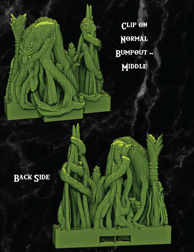 Clip on Banyan Jungles - Pathfinder - Dungeons & Dragons - RPG - Tabletop-Terrain - 28 mm / 1"- Aether Studios
