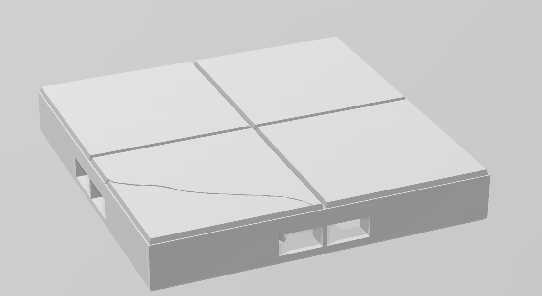 Cracked Marble Floors - Pathfinder - Dungeons & Dragons - RPG - Tabletop-Terrain - 28 mm / 1"- Aether Studios