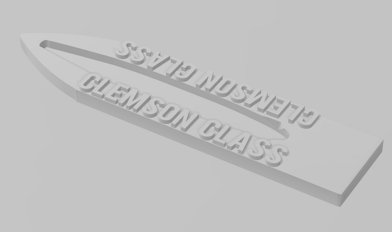 Clemson Class - Ship Bases - Naval Miniature Bases