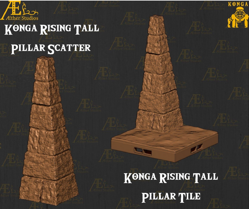 Konga Set 1 - Pathfinder - Dungeons & Dragons - RPG - Tabletop-Terrain - 28 mm / 1"- Aether Studios