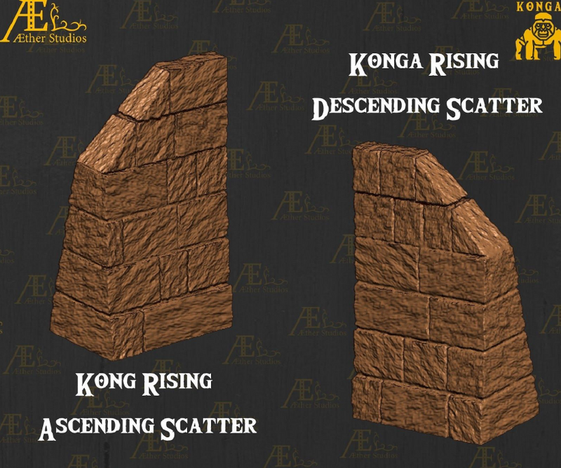 Konga Set 1 - Pathfinder - Dungeons & Dragons - RPG - Tabletop-Terrain - 28 mm / 1"- Aether Studios