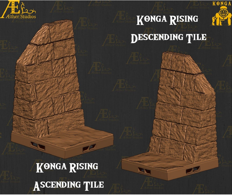 Konga Set 1 - Pathfinder - Dungeons & Dragons - RPG - Tabletop-Terrain - 28 mm / 1"- Aether Studios