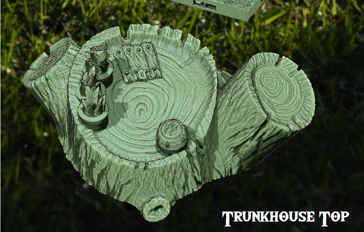 Peaceful Trunkhouse - Pathfinder - Dungeons & Dragons - RPG - Tabletop-Terrain - 28 mm / 1"- Aether Studios