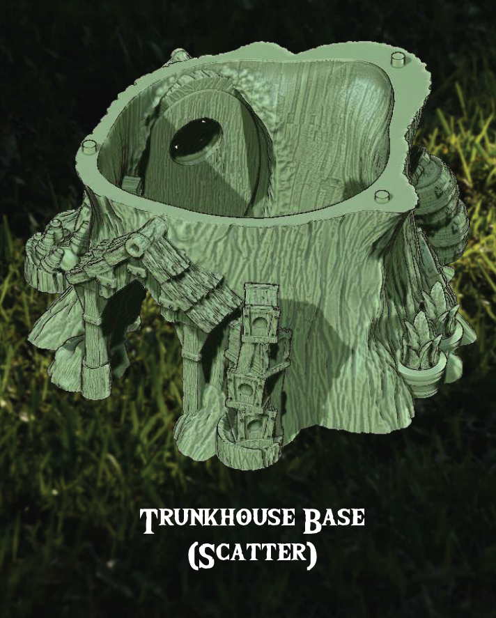 Peaceful Trunkhouse - Pathfinder - Dungeons & Dragons - RPG - Tabletop-Terrain - 28 mm / 1"- Aether Studios