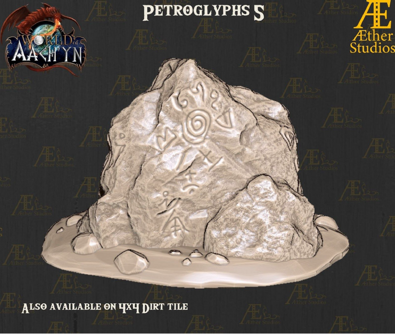 Petroglyphs Part 1 - Pathfinder - Dungeons & Dragons - RPG - Tabletop-Terrain - 28 mm / 1"- Aether Studios