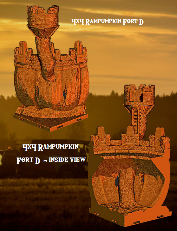 Soilborn Rampumpkin Fort - Pathfinder - Dungeons & Dragons - RPG - Tabletop-Terrain - 28 mm / 1"- Aether Studios