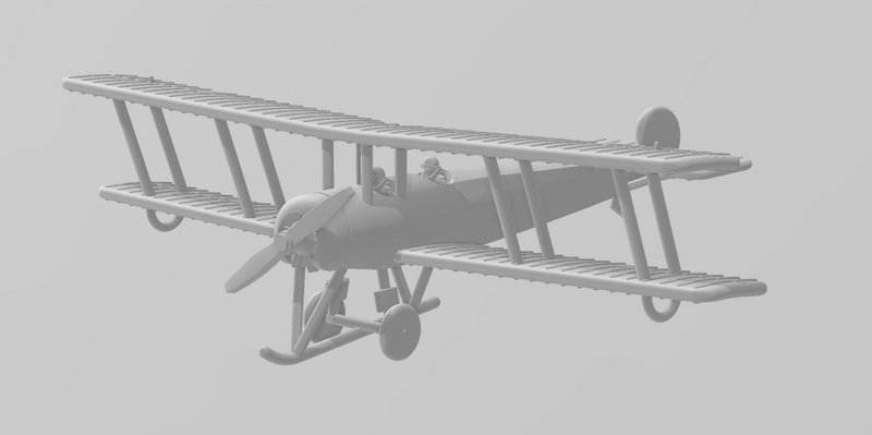 Avro 504K - WWI Two Seaters - 1/144 Scale - wargame3d