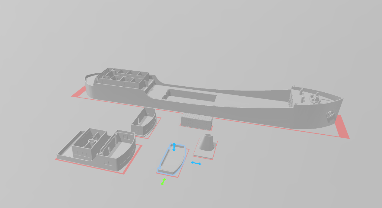 Freight Ship - War Across Europe - Terrain - 28mm - 20mm - 15mm -  WOW Buildings