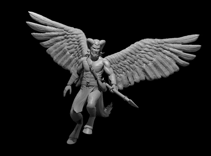 Sky Satyr - DND - Pathfinder - Dungeons & Dragons - RPG - Tabletop - mz4250- Miniature-28mm-1"Scale