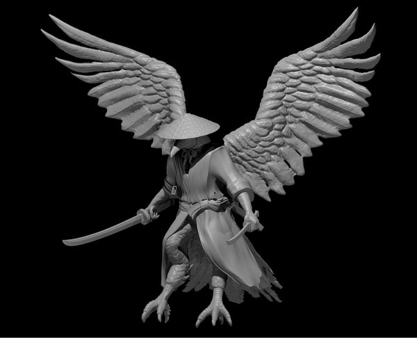 Tengu - DND - Pathfinder - Dungeons & Dragons - RPG - Tabletop - mz4250- Miniature-28mm-1"Scale