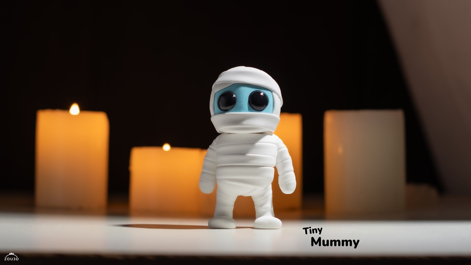 Tiny Mummy - Articulated - Keychain - Desk Ornament - ZOU3D