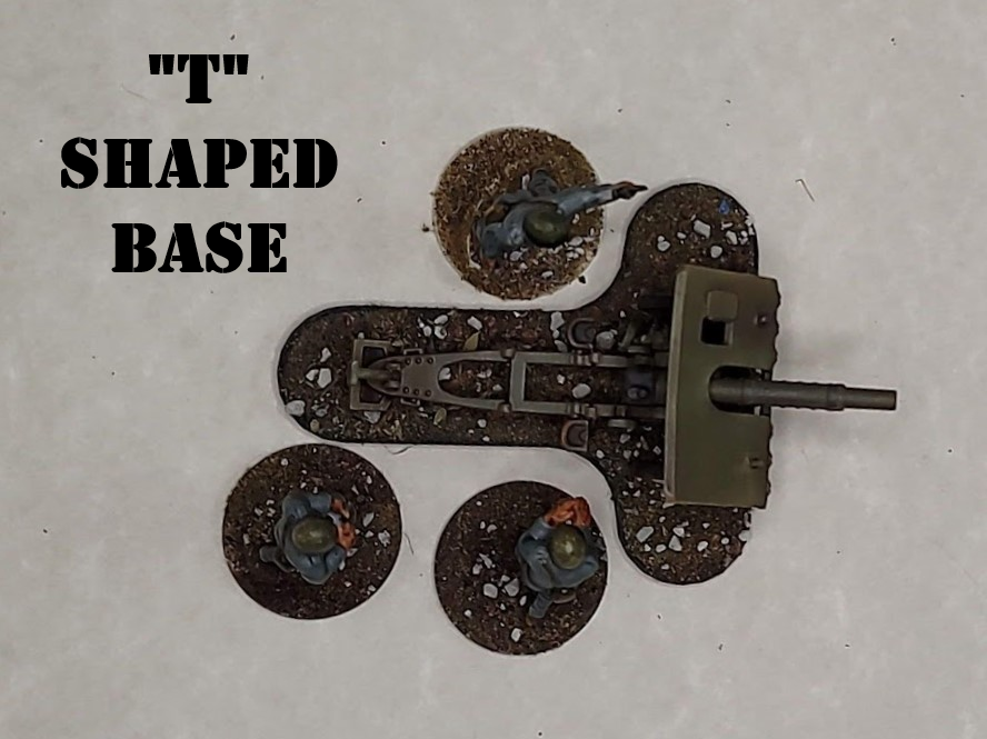 Bases for Artillery Models - War Games And Dioramas -  28 mm - Bolt Action