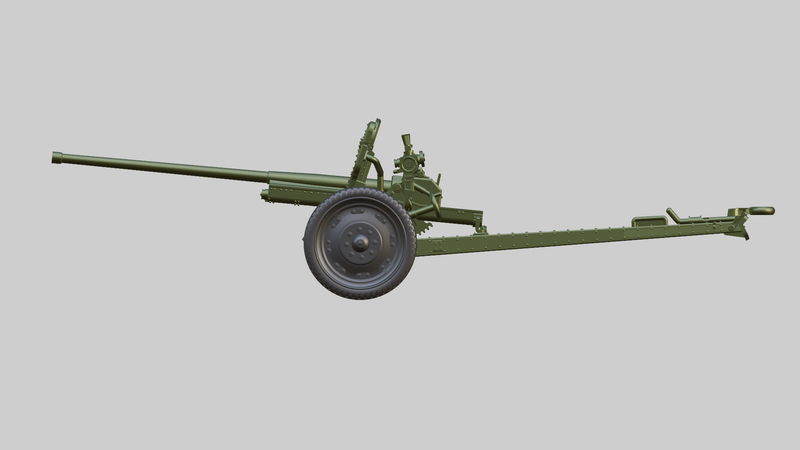 76mm F-22 Field Gun - Russian Army - Bolt Action - wargame3d- 28mm Scale
