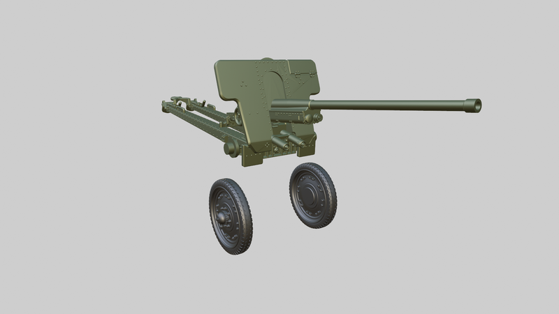76mm F-22 Field Gun - Russian Army - Bolt Action - wargame3d- 28mm Scale