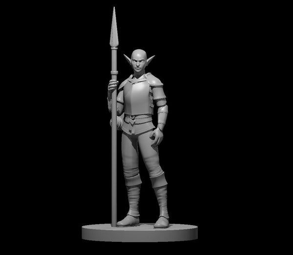 Verdan Female Fighter - DND - Pathfinder - Dungeons & Dragons - RPG - Tabletop - mz4250- Miniature-28mm-1"Scale