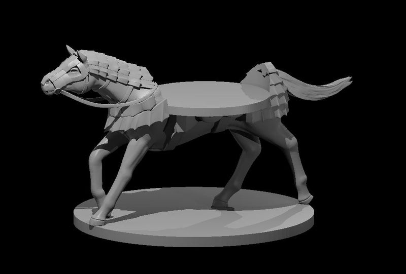 Warhorse W/Mini Slot - DND - Pathfinder - Dungeons & Dragons - RPG - Tabletop - mz4250- Miniature-28mm-1"Scale