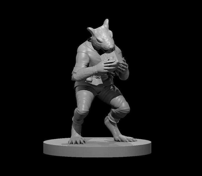 Wererat 3 - DND - Pathfinder - Dungeons & Dragons - RPG - Tabletop - mz4250- Miniature-28mm-1"Scale