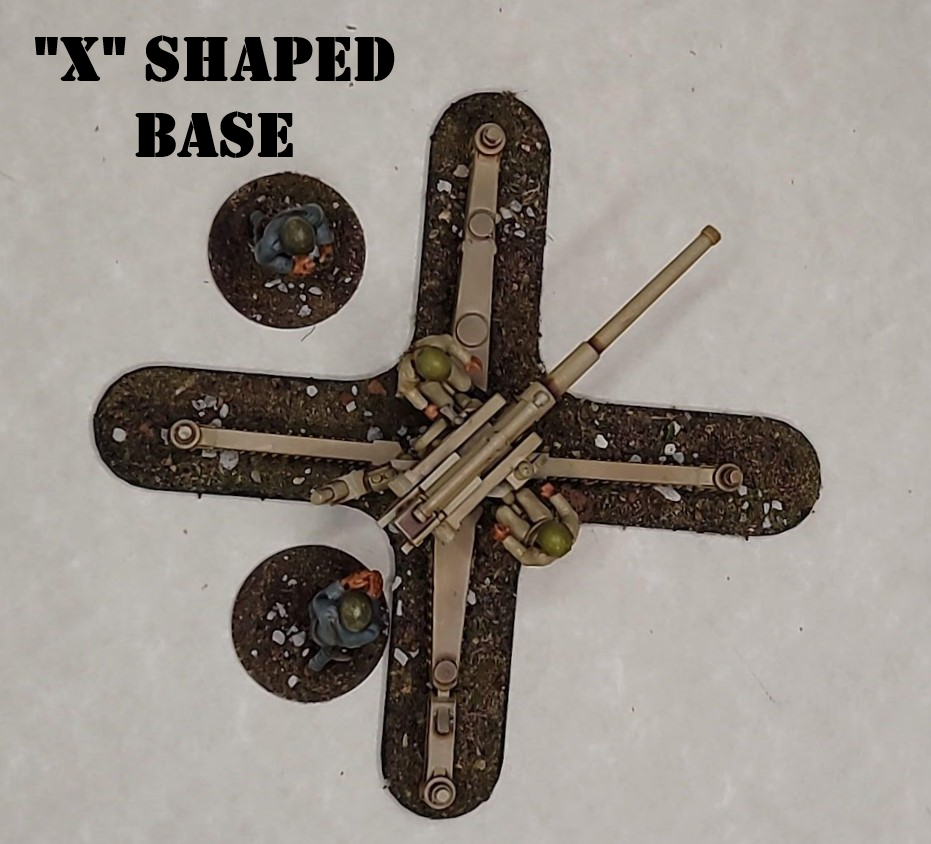 Bases for Artillery Models - War Games And Dioramas -  28 mm - Bolt Action