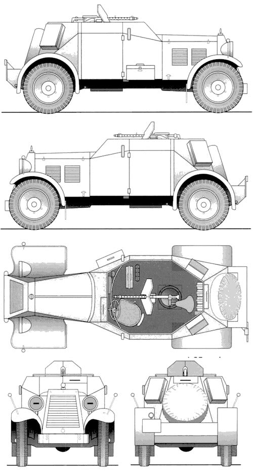 Sd.Kfz 13 - German Army - 28mm Scale -  wargame3d