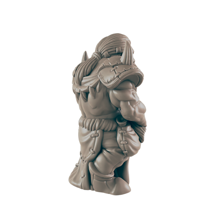 Barbarian Dwarf Male - Everyday Heroes - Minis - EC3D - - Dungeons & Dragons - RPG - Tabletop - EC3D - Miniature